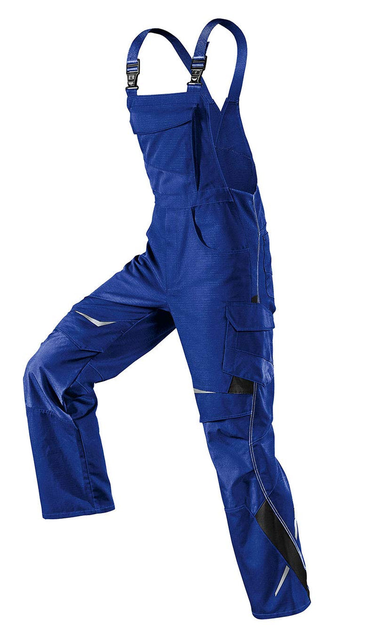 KÜBLER Pulsschlag Latzhose, Herren Arbeitshose mit Tägern und Fronttasche 28 Kbl.blau/Schwarz, 28 Kb