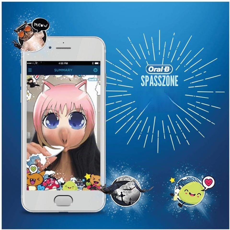 Oral-B Junior Smart Elektrische Zahnbürste/Electric Toothbrush für Kinder ab 6 Jahren, 3 Putzmodi &