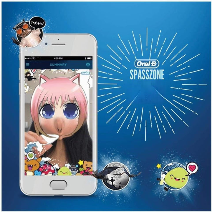 Oral-B Junior Smart Elektrische Zahnbürste/Electric Toothbrush für Kinder ab 6 Jahren, 3 Putzmodi &