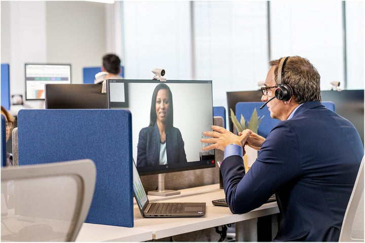 Plantronics Poly – schnurloses Voyager 4320 UC-Headset mit Ladestation (Plantronics) – Kopfhörer mit