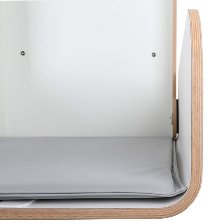 Pamplona Wickeltisch/Timkid Kawaform midi- klappbar als Wandwickeltisch, Formholz, weiss, inkl. Wick