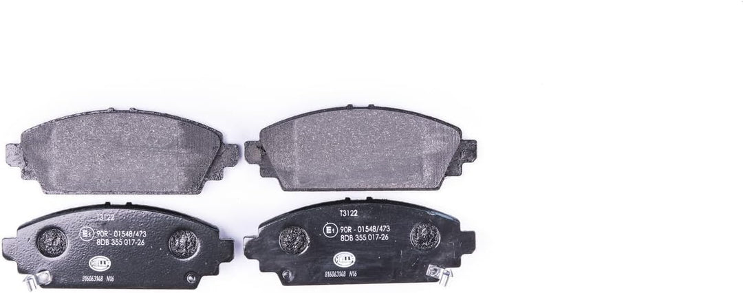 HELLA PAGID 8DB 355 017-261 Bremsbelagsatz - T3122 - Dicke/Stärke: 17.2mm - Bremssystem: Girling - m