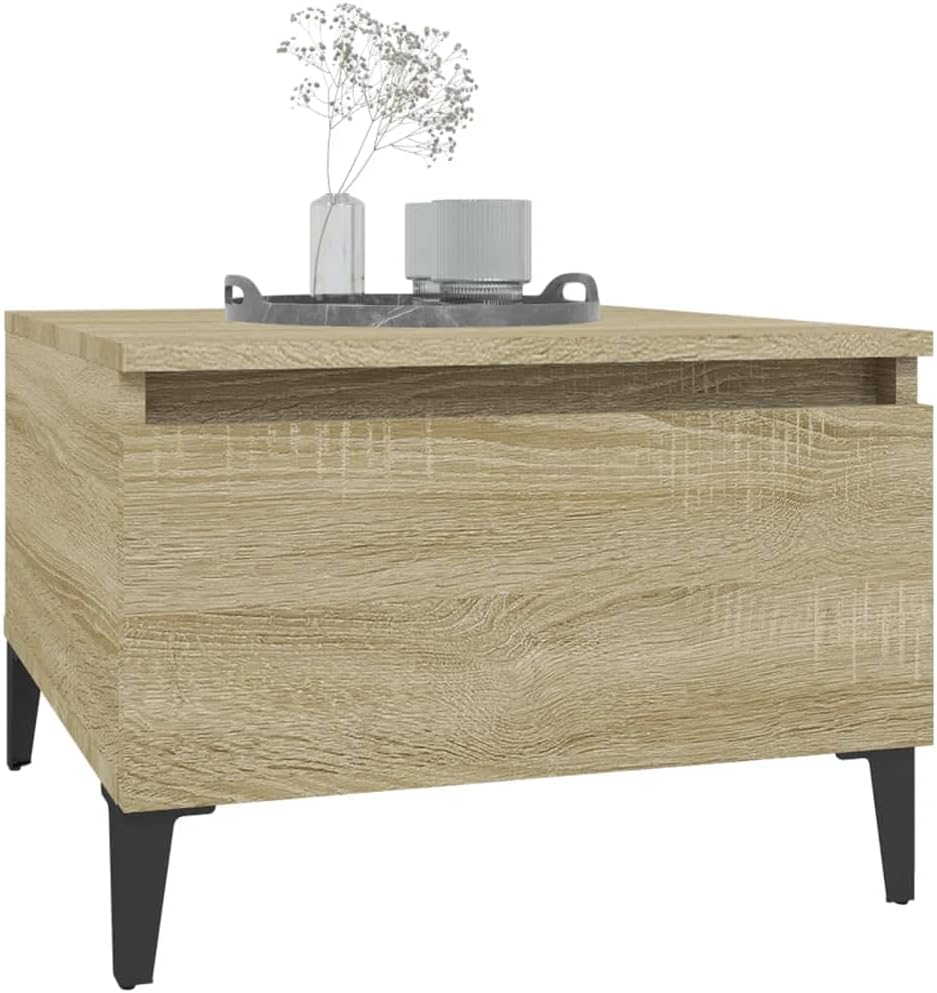 FIRBNUS Beistelltisch Sonoma-Eiche Beistelltisch Couch Beistelltisch Schmal Beistelltisch Holz Beist