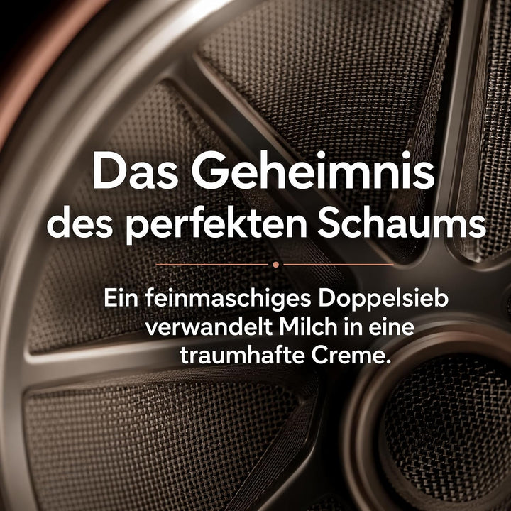 bonVIVO FOMO, Milchaufschäumer Manuell Betrieben, Milchaufschäumer Glas Und Edelstahl, Hand Milchsch