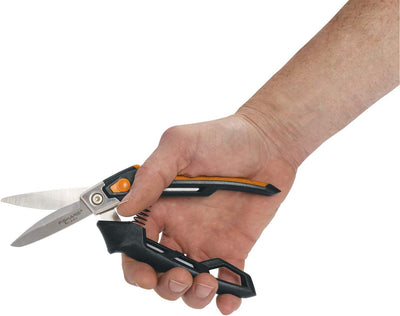 Fiskars Hochleistungsuniversalschneider, Bis zu 30% mehr Kraft, Länge 12 cm, Hitzebehandelte Klingen