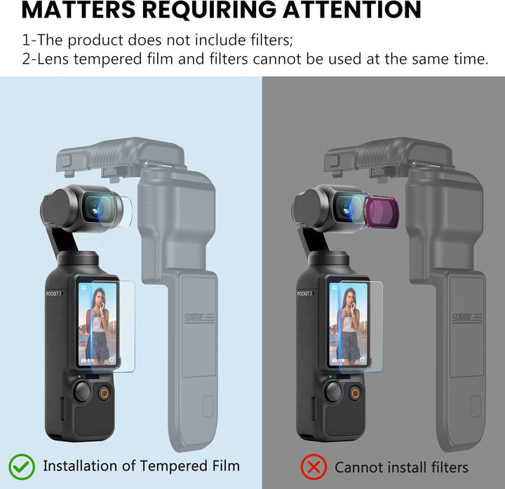 STARTRC Pocket 3 Gimbal Schutzhülle für DJI Osmo Pocket 3 Creator Combo, Anti-Fall Storage Handheld