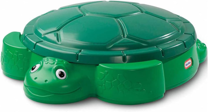 Little Tikes Schildkröte Sandkasten für den Garten. Sicheres & tragbares Sommerspielzeug und Aufbewa