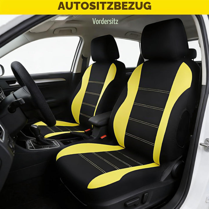 Autositzbezüge Vordersitze Sitzbezüge Auto Universal Autositzschoner Autozubehör Innenraum Deko Schm