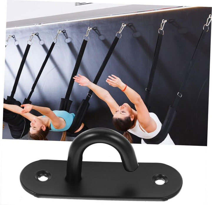 HEMOTON 4stücke Wandmontierter Widerstandsband Edelstahl Schwerlast-Haken Für Fitnessgeräte Gymnasti