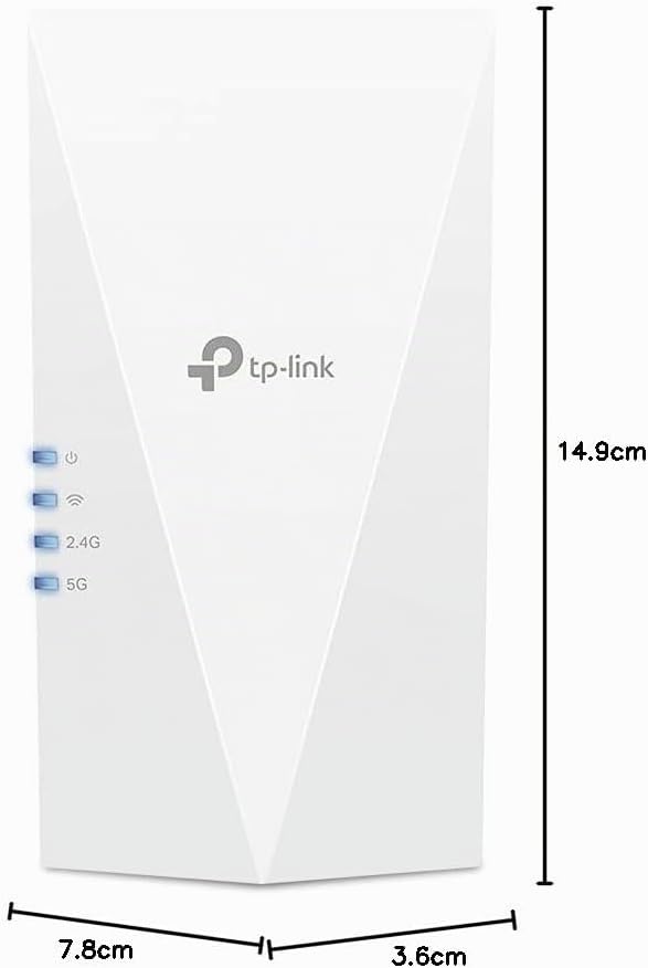 TP-Link RE500X WiFi 6 WLAN Verstärker Repeater AX1500(Dualband 1200MBit/s 5GHz + 300MBit/s 2,4GHz, T