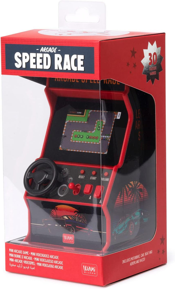 Legami - Arcade Speed Race Mini-Videospiel, inklusive 30 Spielen, englische Sprache, mit Licht und G