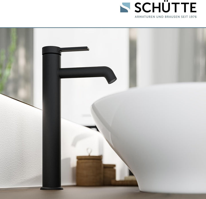 SCHÜTTE Waschtischarmatur für Aufsatzwaschbecken LOS ANGELES 33116, Wasserhahn Bad hoher Auslauf, ho