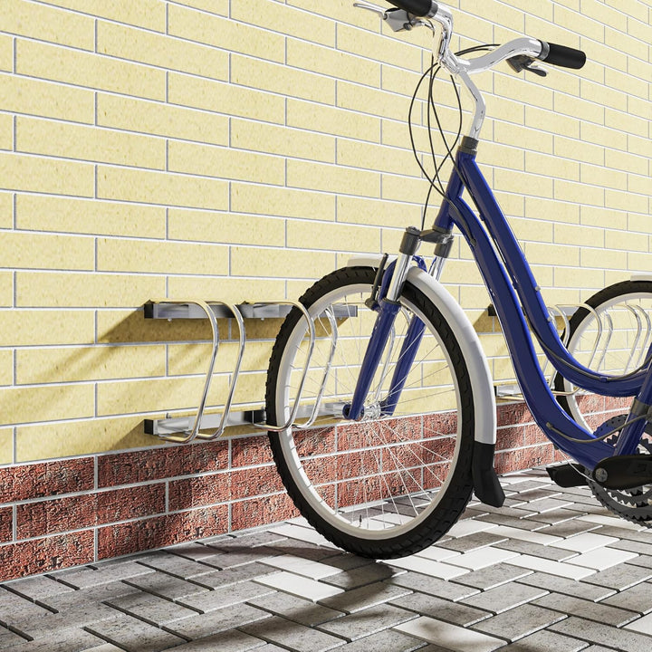 WOLTU Fahrradständer für 3 Fahrräder Fahrradhalterung auf dem Boden Aufstellständer für Fahrradaufhä