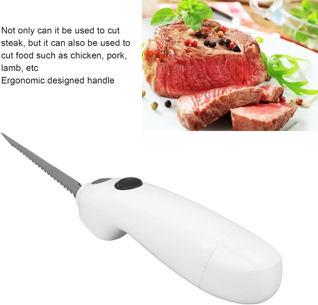 Elektrisches Messer Kabellos, Elektromesser für Fleisch Filetmesser Edelstahl Steakmesser Tranchierm