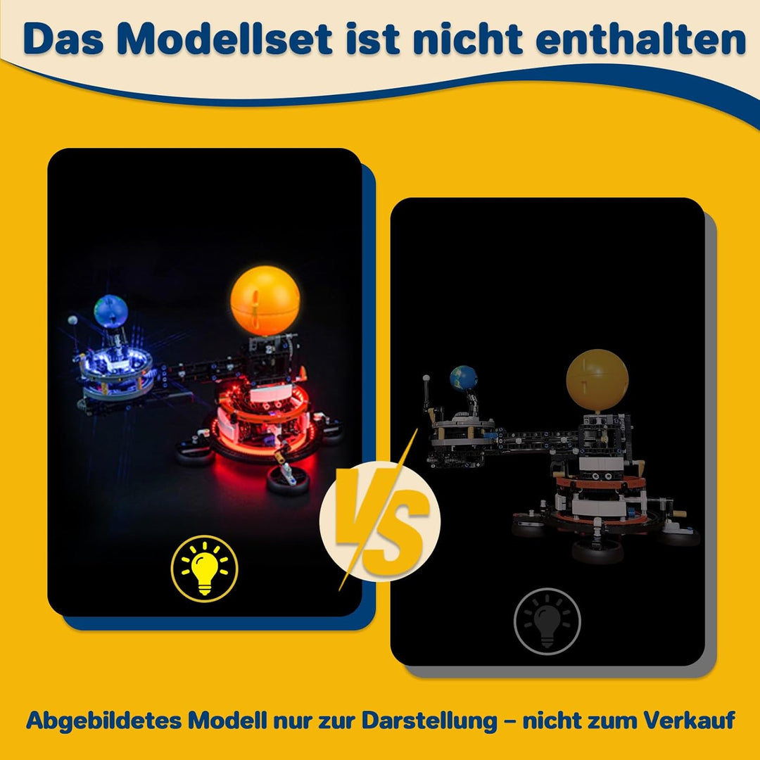 LocoLee Led Licht Kompatibel mit Lego Sonne Erde Mond Modell- Compatible with Lego Sonne Erde Mond M