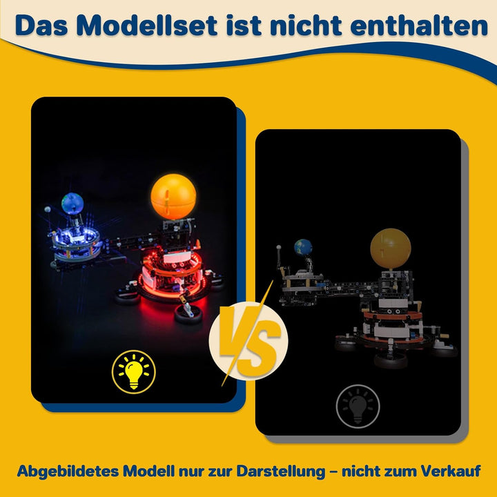 LocoLee Led Licht Kompatibel mit Lego Sonne Erde Mond Modell- Compatible with Lego Sonne Erde Mond M