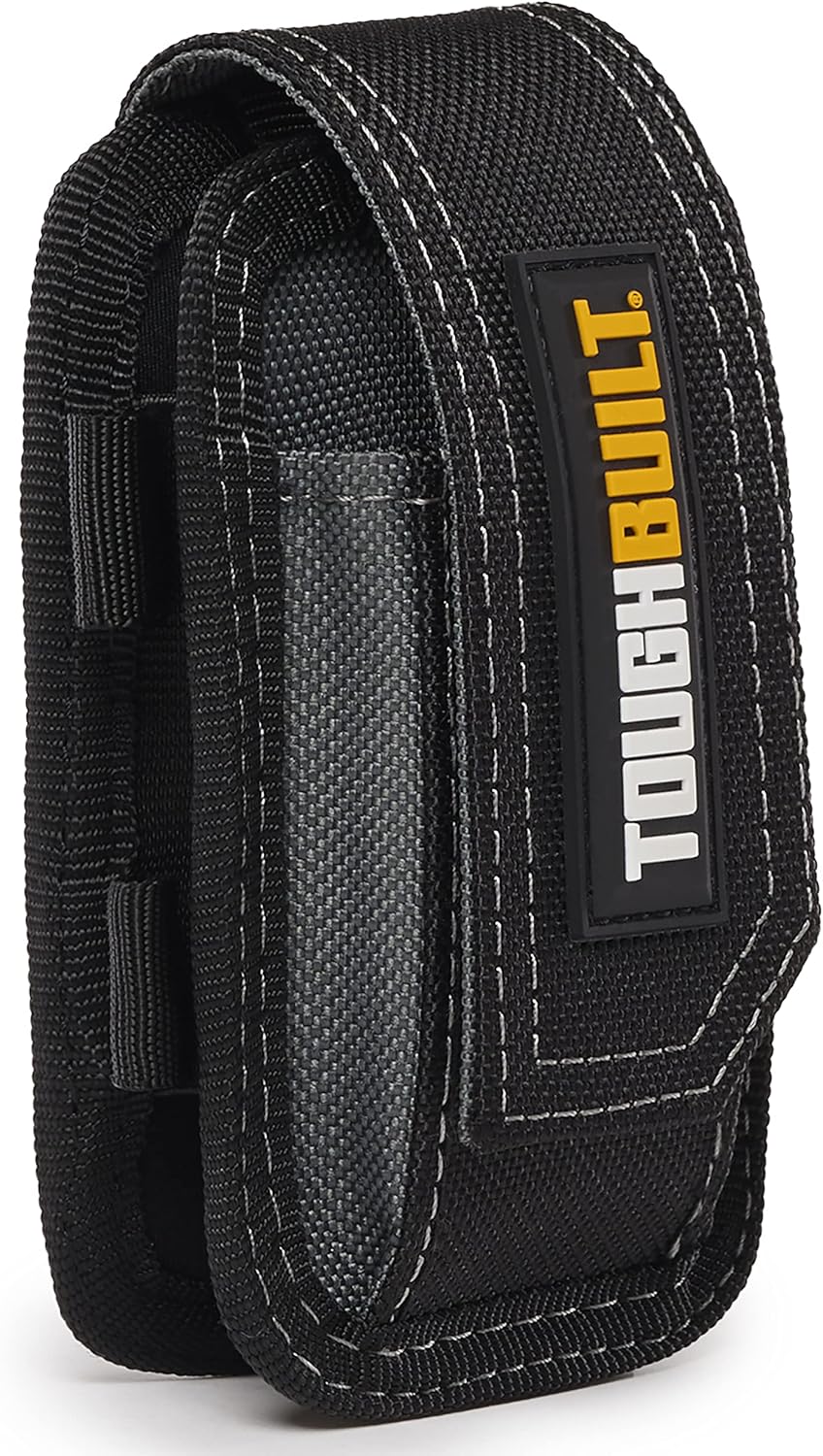 ToughBuilt - Smart Phone Pouch with Pencil Pockets - Compatible with Most Tool Belts, Heavy Duty Con