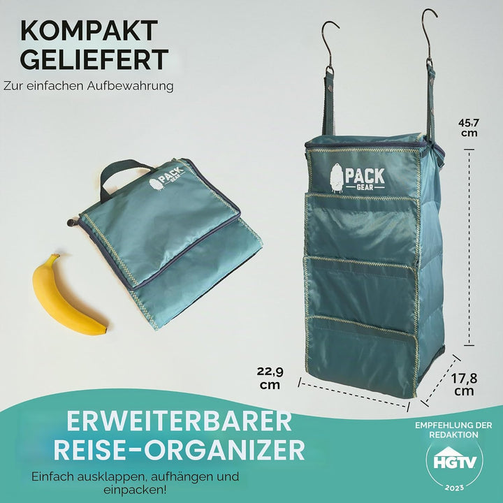 Pack Gear Koffer-Organizer, packen Sie mehr in Ihr grosses Gepäck oder Handgepäck, sofort auspacken,
