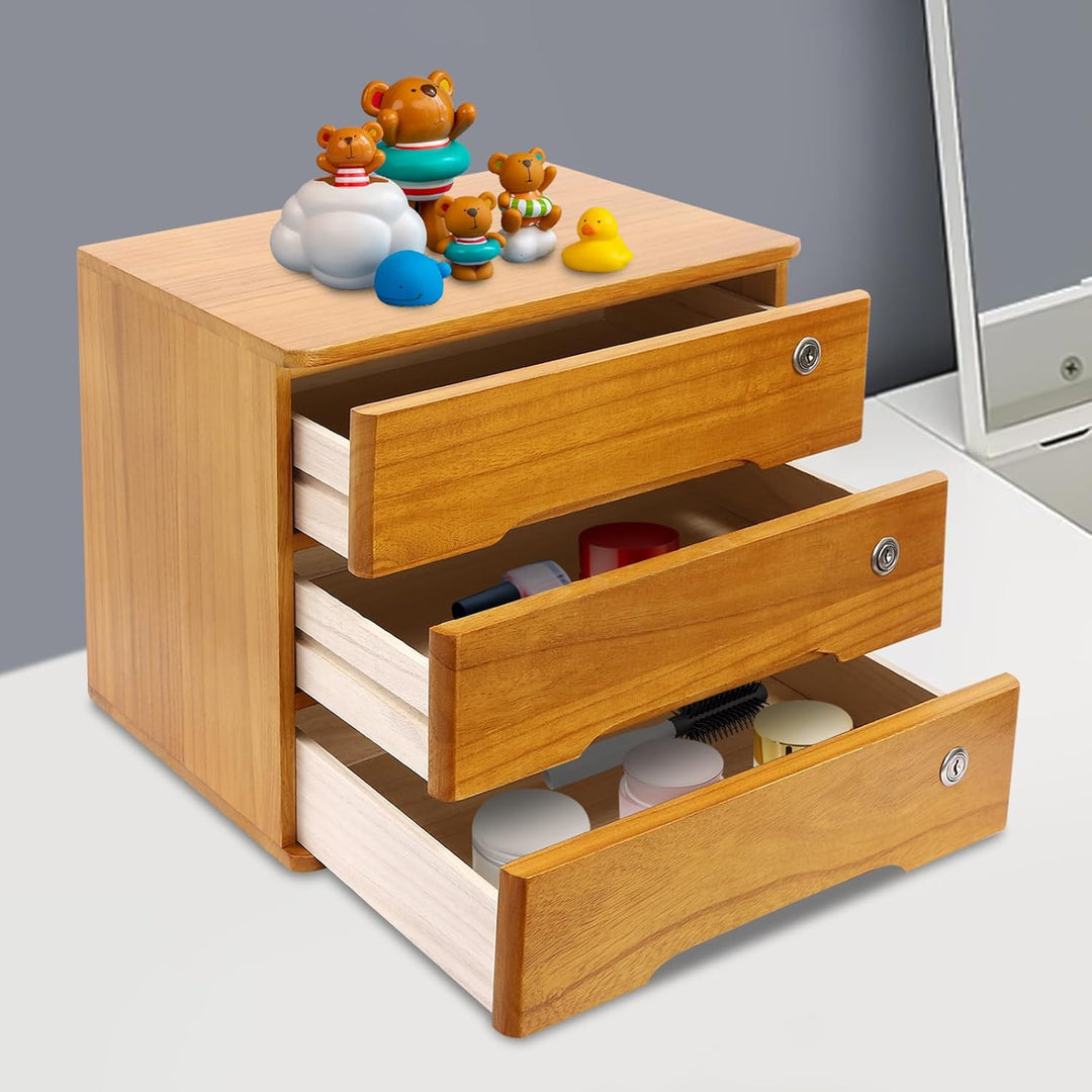 Schreibtisch Aufbewahrung Organizer Schubladen Regal Aufbewahrungsschrank Schubladenschrank aus Holz