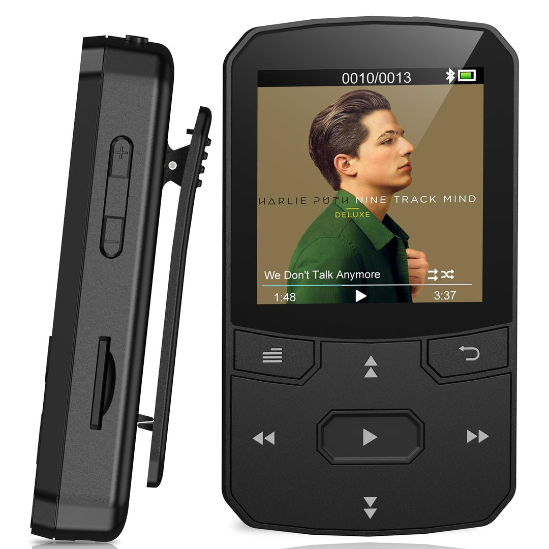 32GB MP3 Player mit Bluetooth 5.3, Clip,29g Leicht，FM Radio &amp; Blindbedienung