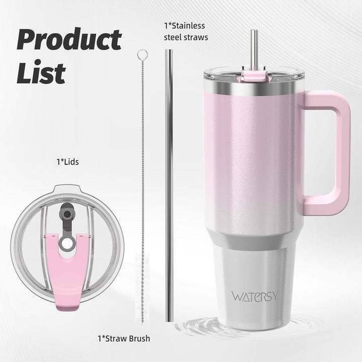 WATERSY 40oz Kaffeebecher to Go Thermobecher Doppelwandiger Edelstahl Vakuum Auslaufsicher Trinkbech