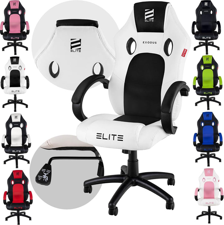 ELITE Gaming Stuhl MG100 Exodus | Ergonomischer Bürostuhl - Schreibtischstuhl - Chefsessel - Sessel