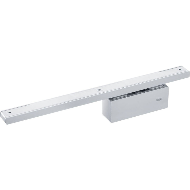 GEZE 184091, silber Türdämpfer ActiveStop aufliegend, Türdämpfung für Glastüren, Silber