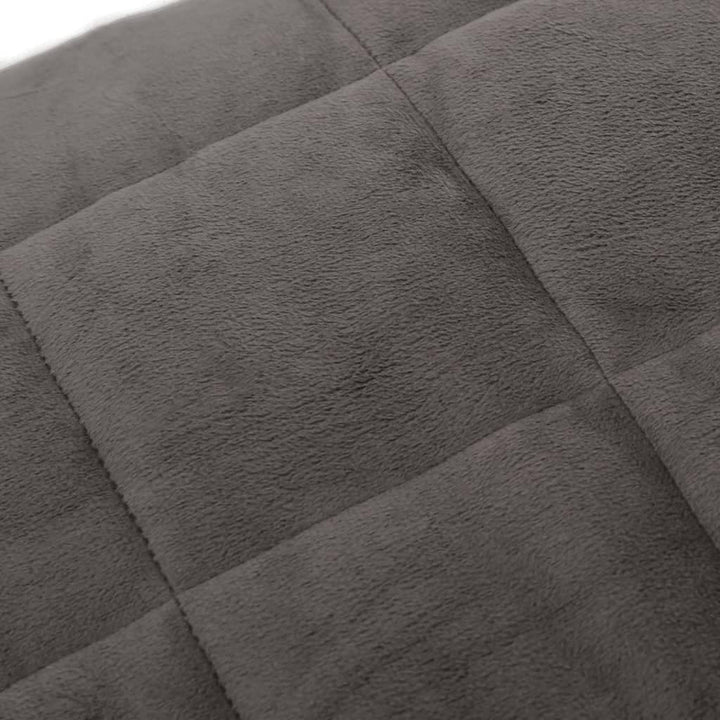 Gewichtsdecke Grau 200x230 cm 13 kg Stoff hypoallergene Füllung Komfort Schlafhilfe für Schlafzimmer