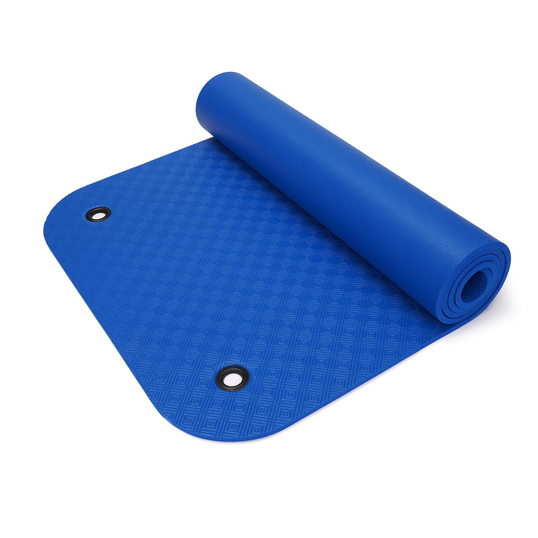 Yogabox Gymnastikmatte Komfort Made in Germany mit Ösen dunkelblau, dunkelblau