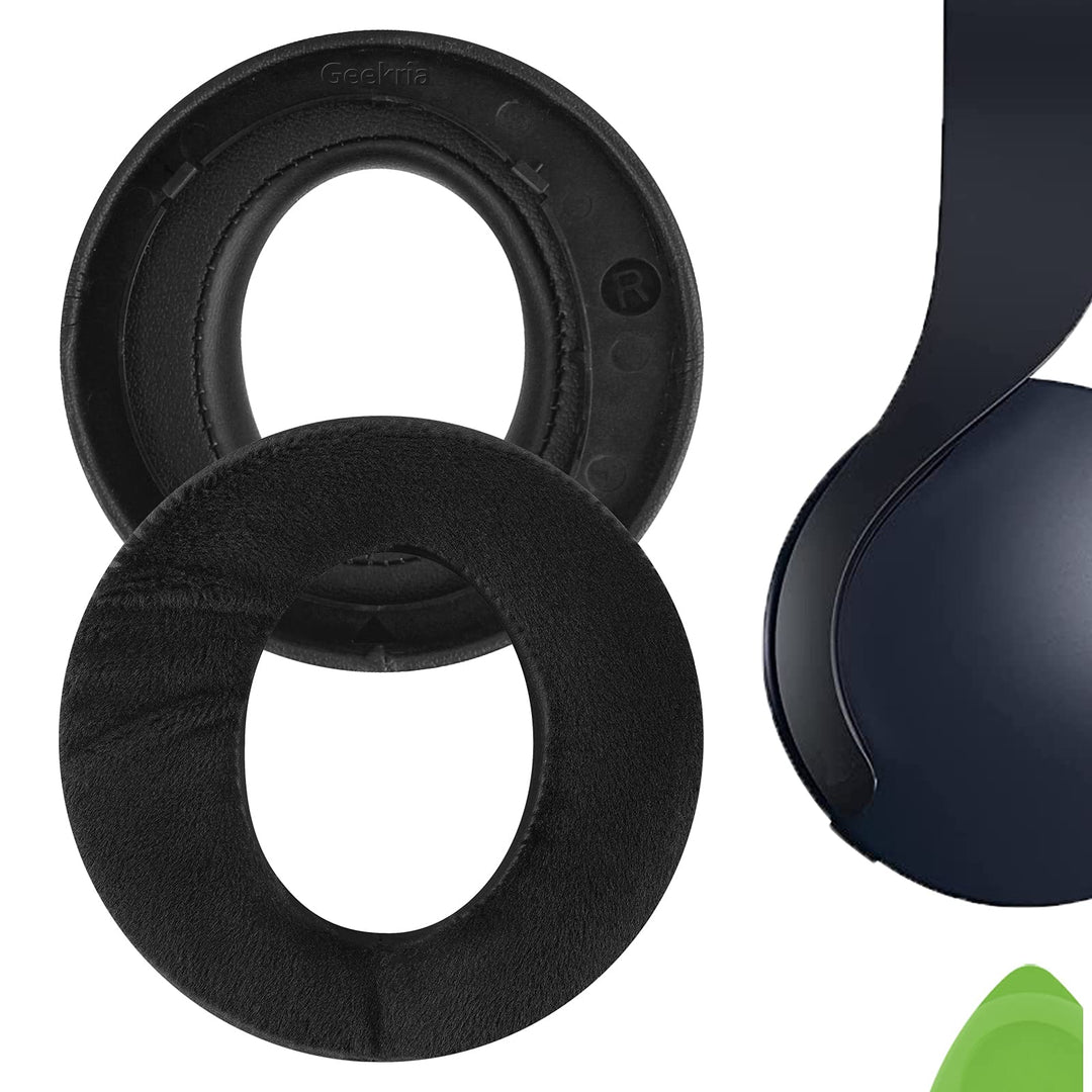 Geekria Comfort Hybrid Velour Ersatz-Ohrpolster Kompatibel Mit Sony Playstation 5 Pulse 3D PS5 Wirel