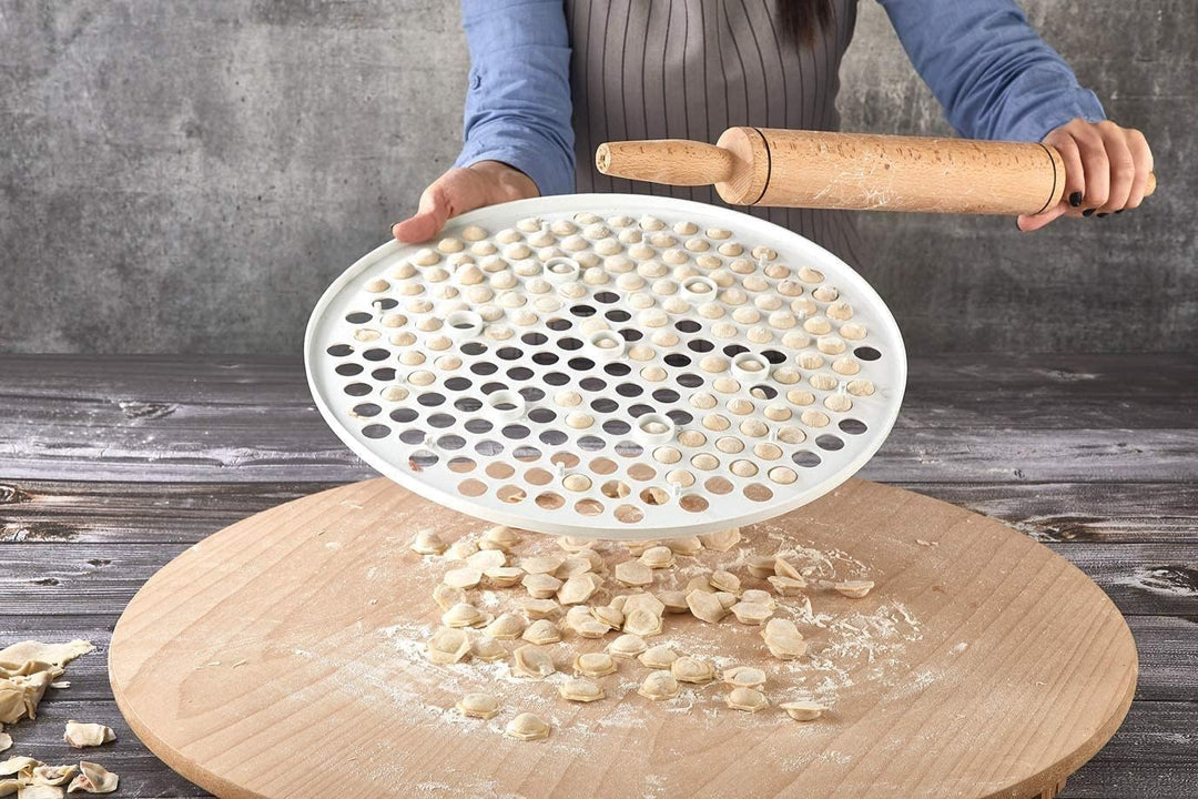 XL Pratic Ravioli-Form - Manti Form Manti Kalibi - Ravioli-Ausstecher - Teigschneidegerät 199 Löcher