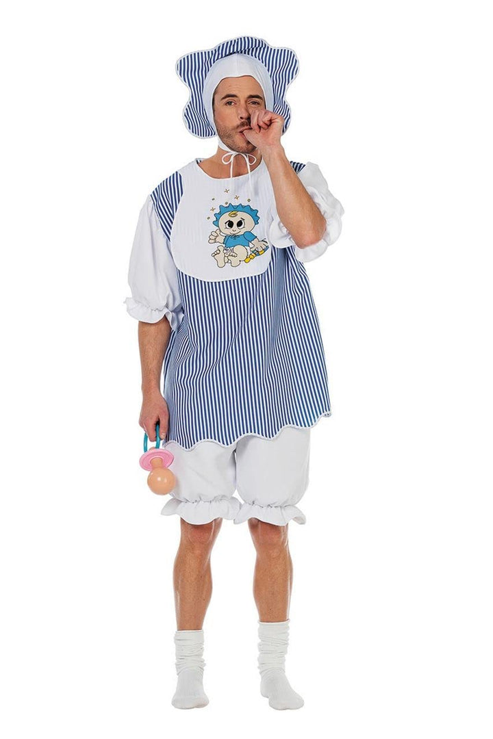 Stekarneval Baby Kostüm Kleinkind blau-Weiss 52, 52