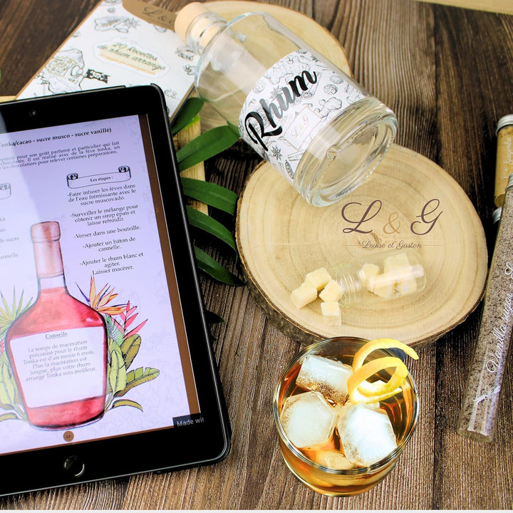 L&G® – Rum Infusionsset | Perfektes Set für einzigartige Cocktails und DIY-Rumkreationen | Geschenk