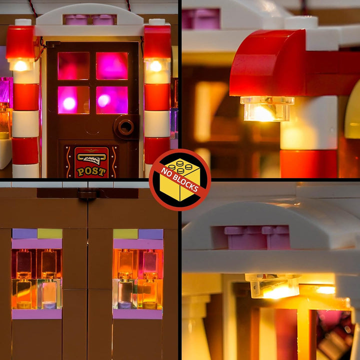 Fernbedienung Licht-Kit Kompatibel mit Lego 40809 Festive Gingerbread House (Kein Modell), Led Beleu
