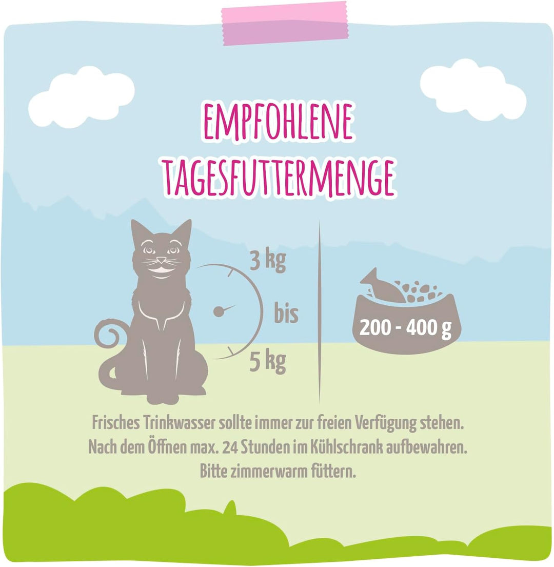 MjAMjAM - Premium Nassfutter für Katzen - saftiges Schwein an leckeren Möhrchen, 6er Pack (6 x 800 g