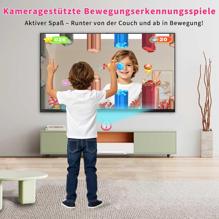 AR-Bewegungssteuerungs-TV-Spielkonsole, über 100 vorinstallierte Videospiele, HDMI Plug &amp; Play, 2 ka