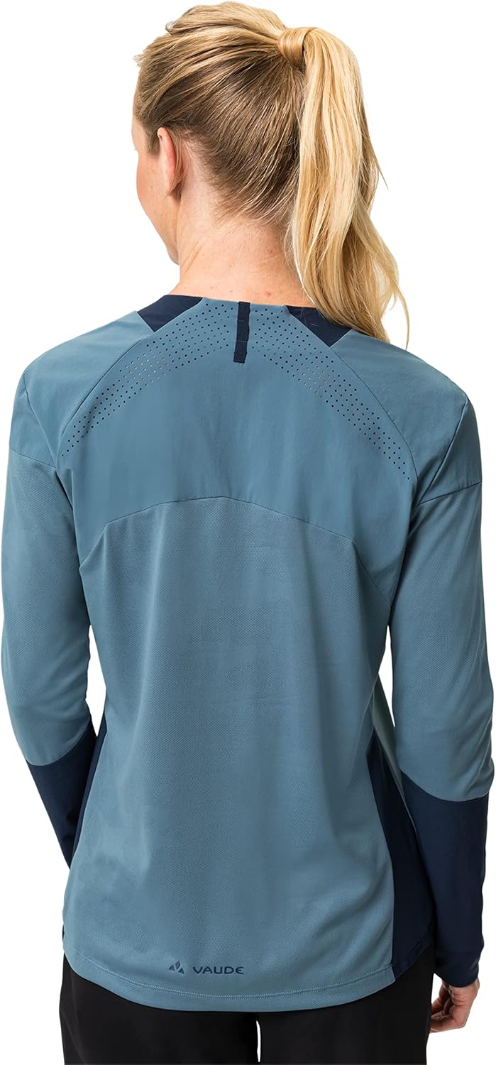 VAUDE Damen Women's Moab Ls Pro Shirt T-Shirt, Blue Gray