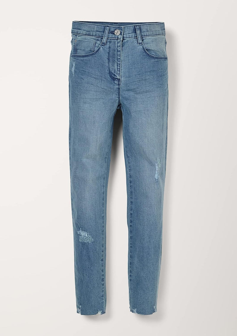 s.Oliver Mädchen Hose Lang Skinny Suri Pants 176 Blue Stretched Den, 176 Blue Stretched Den