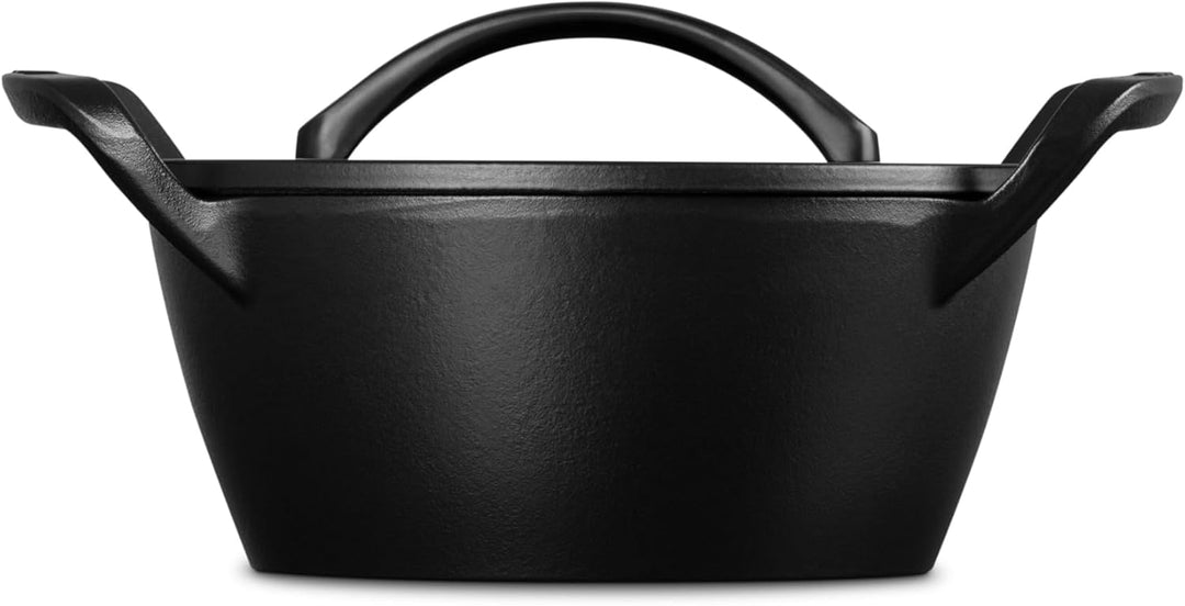 Le Creuset Gusseisen-BBQ-Auflaufform für den Aussenbereich, rund Dutch Oven, Dutch Oven