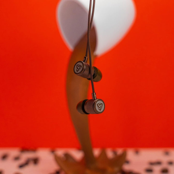 LUDOS Ultra Kopfhörer In Ear Ohrhörer mit Kabel und Mikrofon, Kristallklarer Klang, Ausgewogene Höhe