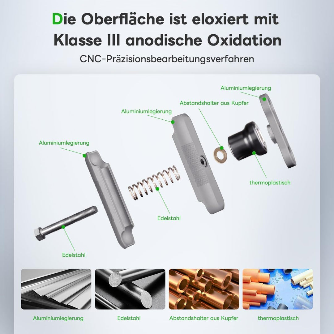FANAUE Doppelbuchsenarm Kompatibel mit RAM Mounts 1" Ball und Motorrad Fahrrad Telefonhalter, passt