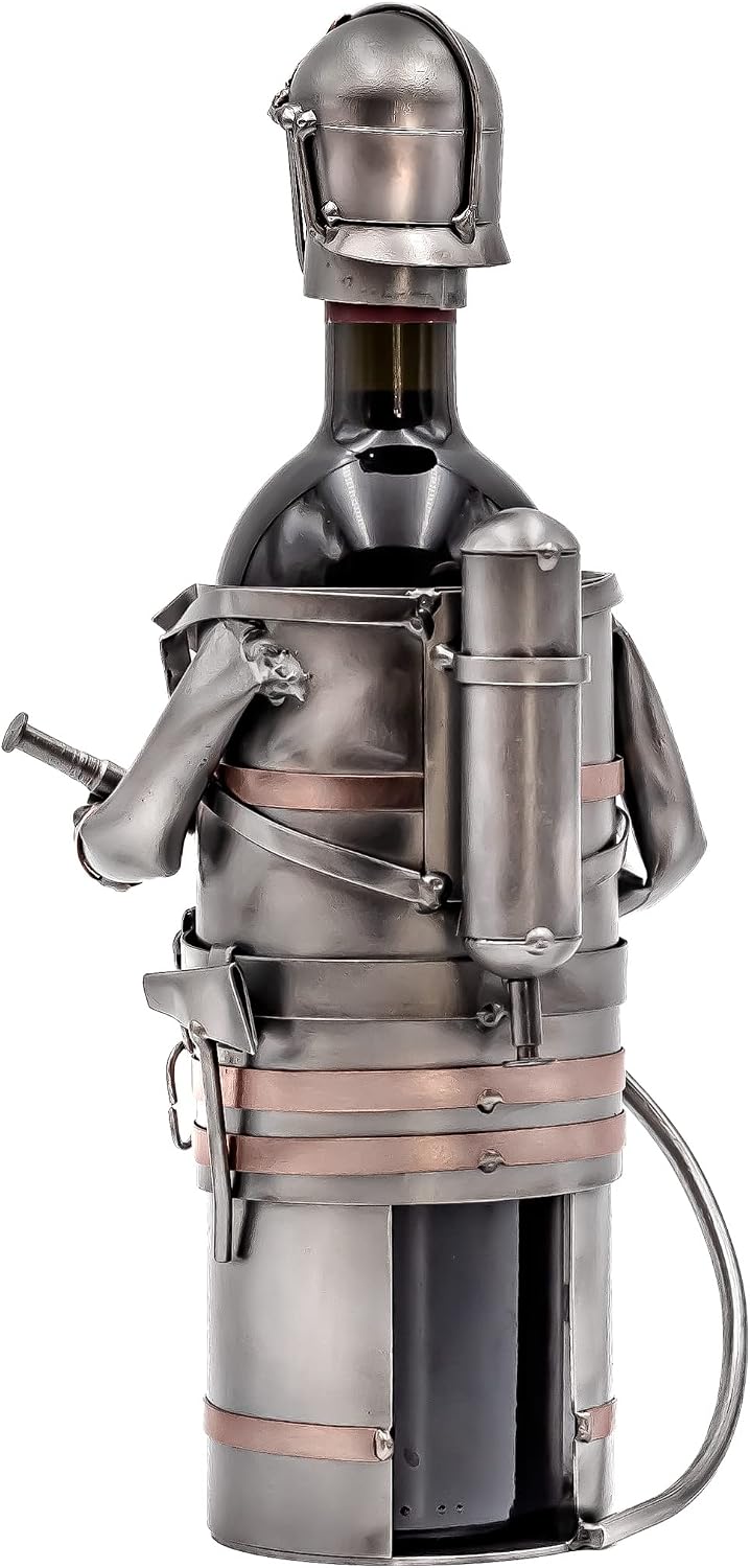 STEEMO Feuerwehrmann Weinflaschenhalter