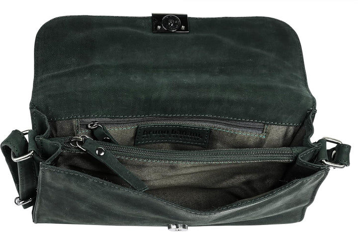 bruno banani Umhängetasche Echt Leder Damen | | 021155 Grün, Gr&#xFC;n
