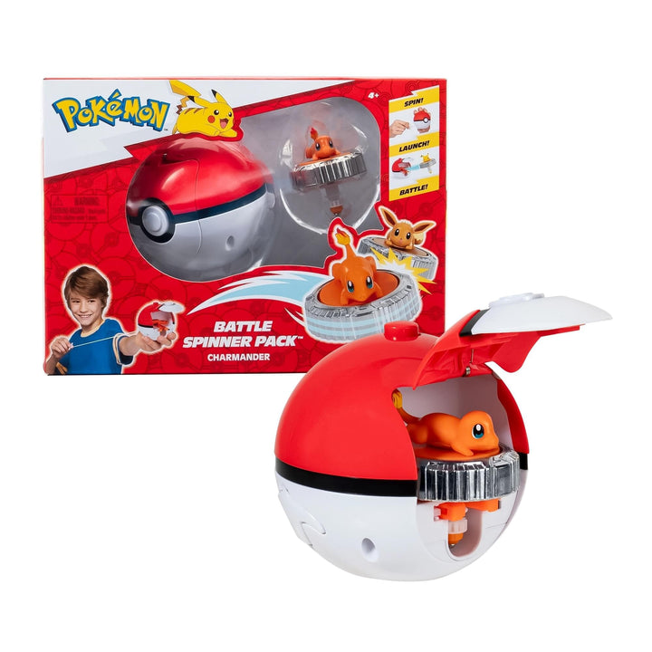 Pokémon PKW4401 - Battle Spinner - Glumanda, offizielles Spielset, Glumanda