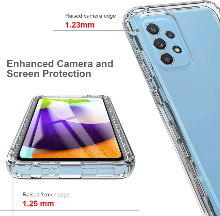 OWKEY für Samsung Galaxy A52 5G&4G / A52s 5G Hülle, 360 Grad Stossfest Handyhülle Silikon Roubst Cov