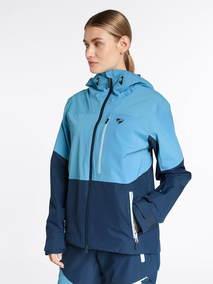 Ziener Damen Turis Ski-Jacke/Freeride | sympatex, PFC frei, Wolle (1er Pack), 36 hale navy