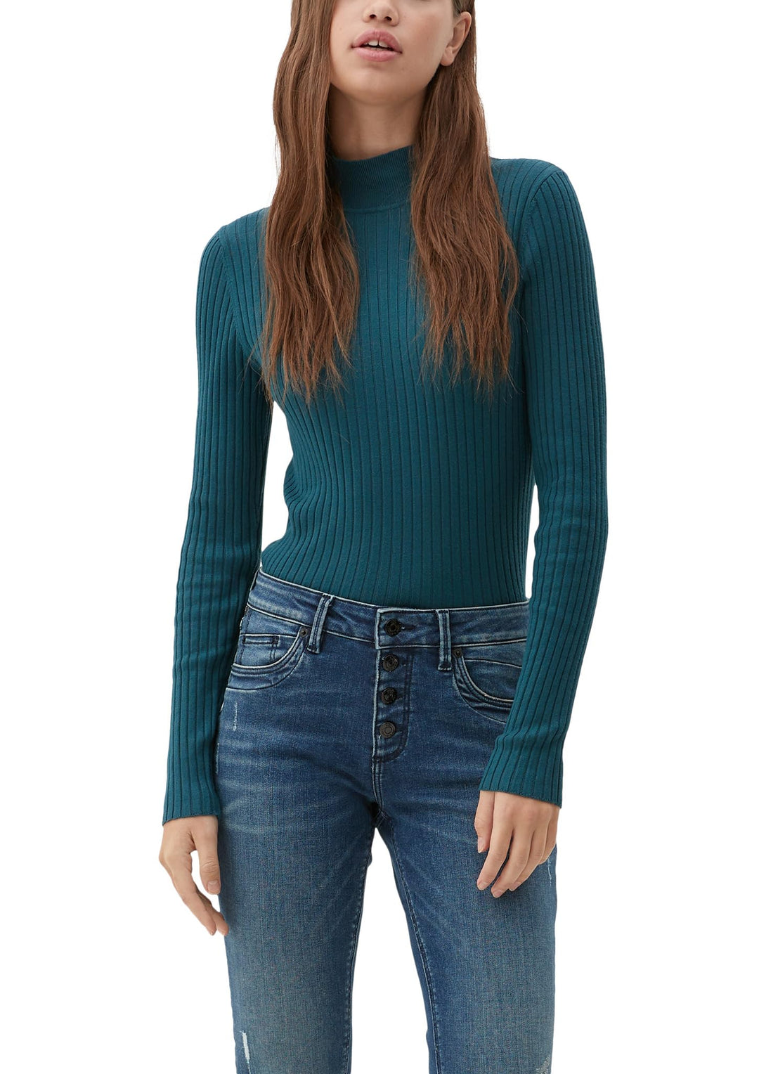 QS Damen Jeans, Fit: Sadie Skinny Leg 32W / 34L Blau, 32W / 34L Blau