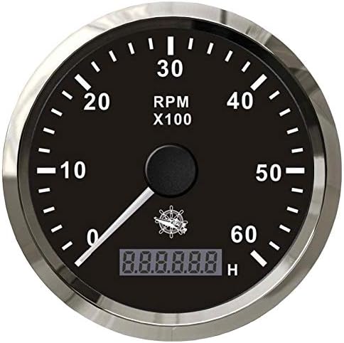 Saarwebstore 7er Instrumentensatz schwarz mit Chrome GPS digital Mercruiser/Volvo Penta Alpah One Br