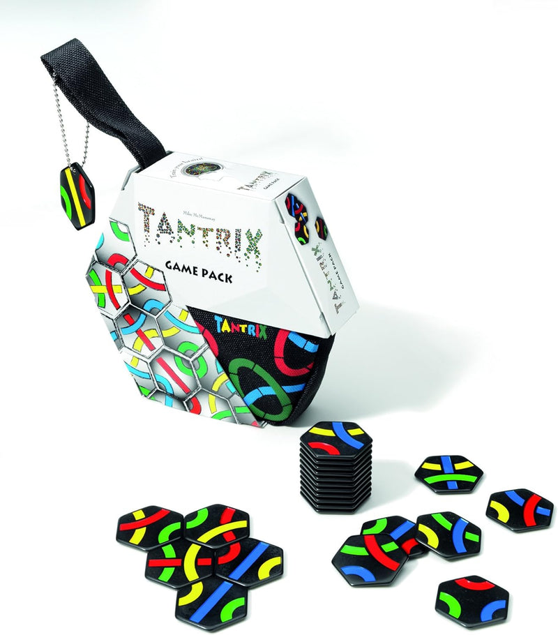 Tantrix 53001 Game Pack Strategiespiel und Puzzle, Schwarze Spielsteine Single, Single