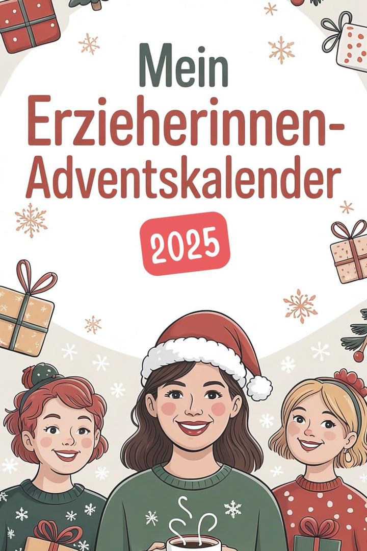 Mein Erzieherinnen-Adventskalender: 24 weihnachtliche Tage mit witzigen Sprüchen, kleinen Rätseln un
